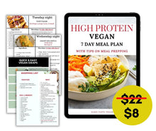Load image into Gallery viewer, High protein plant based meal plan (and meal prep guide)